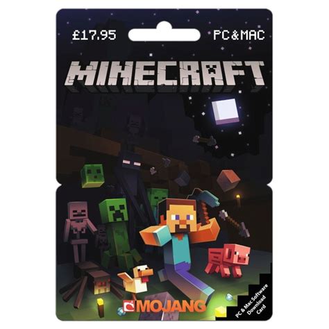 Minecraft Pc £1795 Posa Card Smyths Toys Uk
