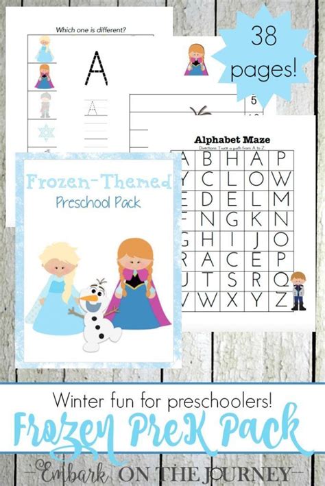 Free Frozen Themed Printable Preschool Pack Homeschool Giveaways