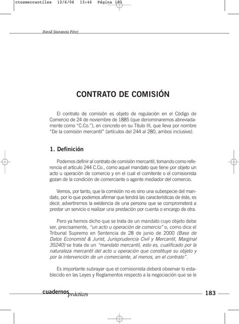 Contrato De ComisiÓn