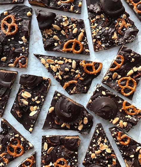 Sweet And Salty Peanut Butter Chocolate Bark Recipe The Feedfeed