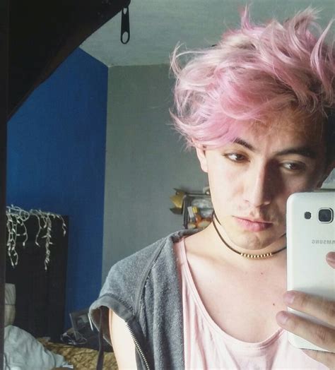 Hair Style Men Pink 😈😍 Pinkhair Mens Hairstyles Trendy Hairstyles