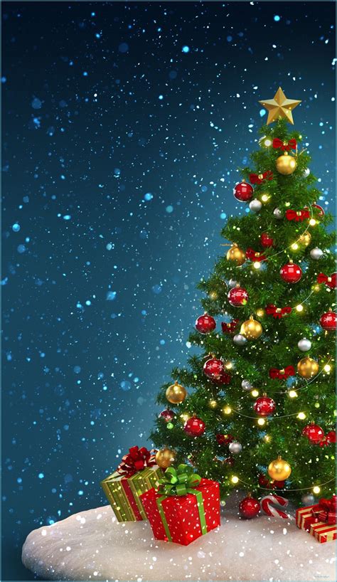 Christmas Cute Tree Wallpapers Wallpaper Cave