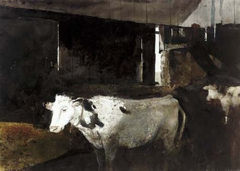 Andrew Wyeth Cow Shed In Winter Mutualart