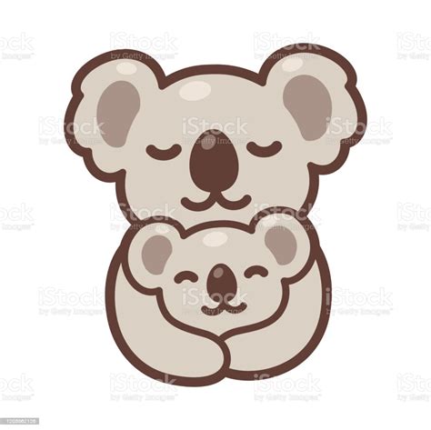 Koala Mom And Baby Stock Illustration Download Image Now