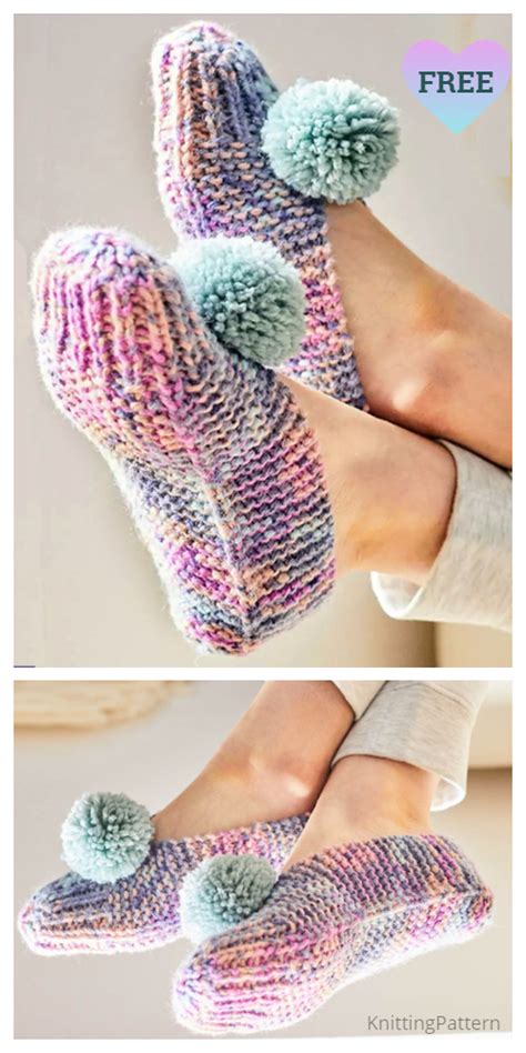 Easy Old Fashioned Slippers Free Knitting Patterns Knitting Pattern