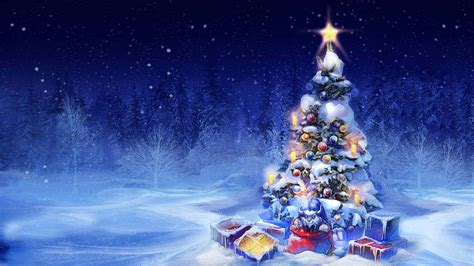 Download Winter Christmas Bright Star Desktop Wallpaper