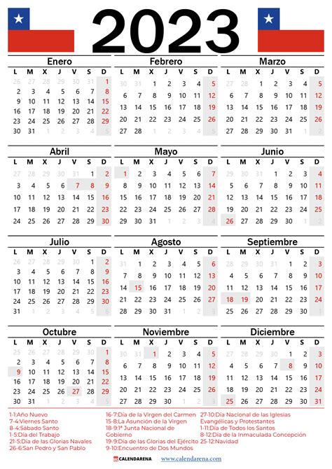 Calendario 2023 Para Imprimir Chile Ds Michel Zbinden Classroom Imagesee