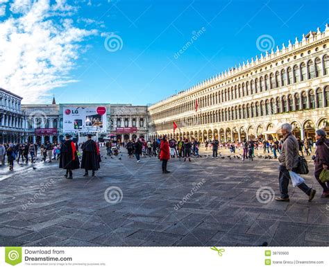 Venice San Marco Square Editorial Image Image Of Crowd 38793900