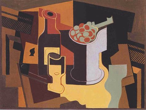 Jedes mal, wenn eine taube zum beispiel auf ein bild. Lienzo Tela Botella Y Frutero Juan Gris Cubismo 50 X 67 Cm ...