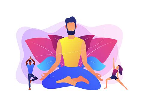 Yoga And Meditation Vector Concept Illustration By Visual Generation On