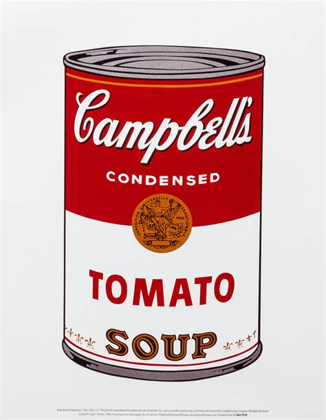 Andy Warhol Poster Campbells Soup Tomato 1968