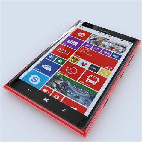 Nokia Lumia 1520 Red Nokia Vray Material Red