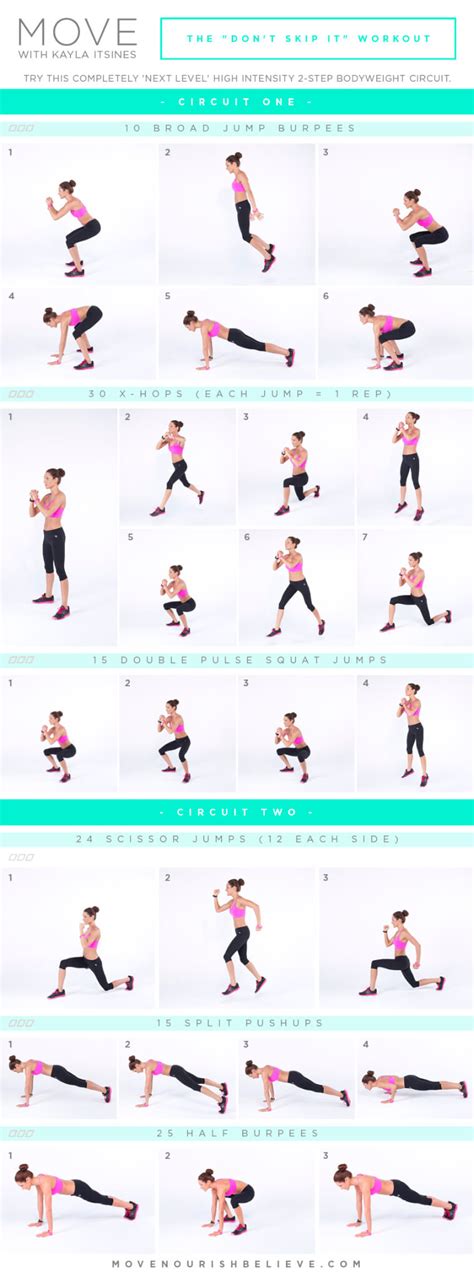 Move With Kayla Itsines The Dont Skip It Workout