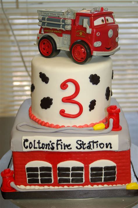 Firetruckstation Birthday Cake By Cake Is The Best Part Redding Ca
