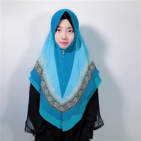 Buy Muslim Chiffon Inner Hijabs Print Scarf Bandana
