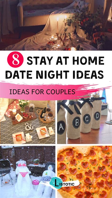 At Home Date Night Ideas for Couples | At home date nights, Romantic date night ideas, At home date