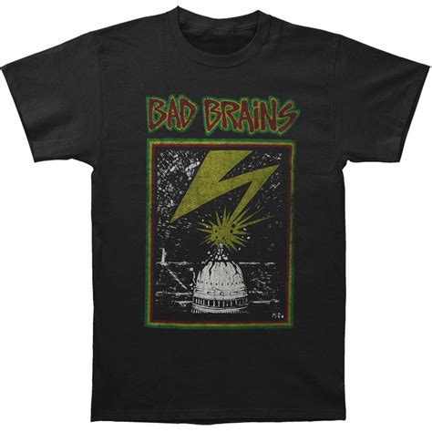 Bad Brains Distressed Capitol T Shirt Coal 5864 Seknovelty