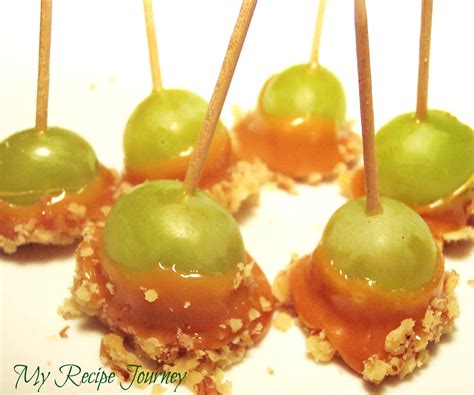 My Recipe Journey Caramel Covered Grapes
