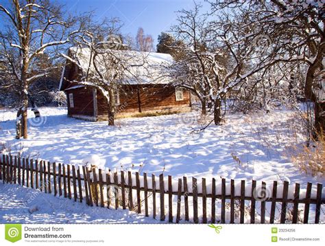 House In The Winter Stock Photo Image Of Cool Frozen 23234256