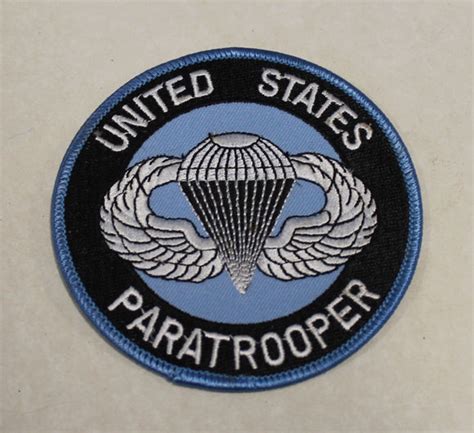 United States Paratrooper Parachutist Large Veteran Jacket Patch Army