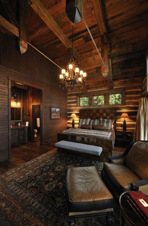 Small Cabin Designs Rustic Bedroom Interior Nice Designs Country