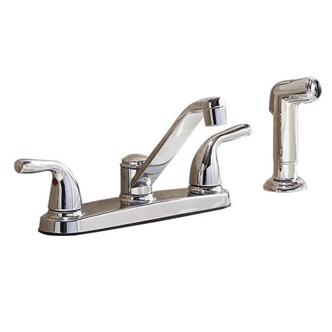 Proper installation is the installer's responsibility. Shop Project Source Chrome Low-Arc Kitchen Faucet with Side Spray at Lowes.com