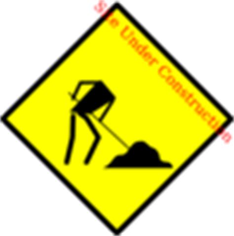 Yellow Construction Sign Clip Art At Clker Vector Clip Art Online