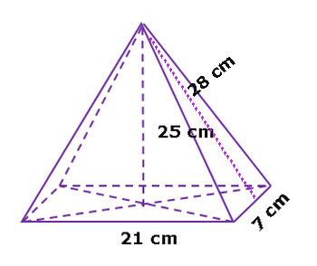 Bangun ruang limas segitiga dalam koordinat kartesius di r³. Volume Limas Persegi Dengan Panjang Sisi Alas 10 Cm Dan ...