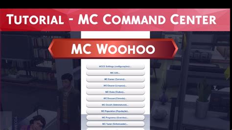 Mc command center adds some npc story progression options and greater control to your sims 4 gaming experience. Tutorial MC Command Center - MC Woohoo - YouTube