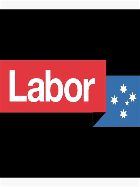 Australian Labor Party Logo Poster By Onafilloys Redbubble