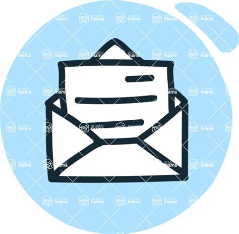 Blue Circle New Email Icon Cute Icons Mega Pack Graphicmama