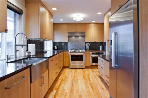 Handmade rift sawn white oak modern cabinetry by riverwoods mill. Contemporary kitchen cabinets built using rift cut white ...