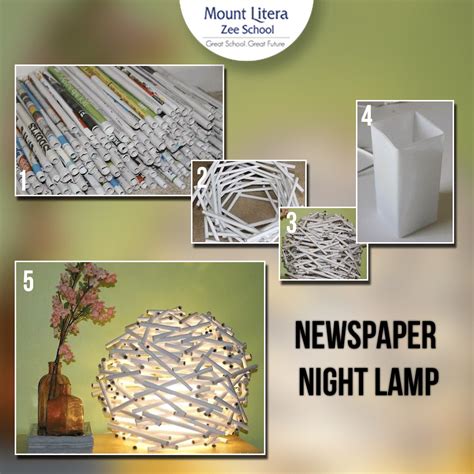 Three Steps With Newspaper Make Awesome Diy Night Lamp And Give Nice