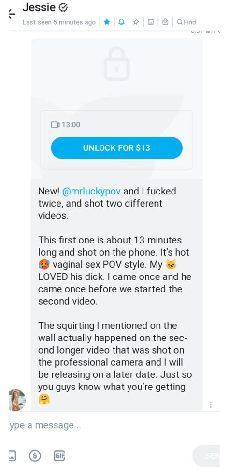 She Sent It The One She Did With Mrluckypov Rjessierogersx