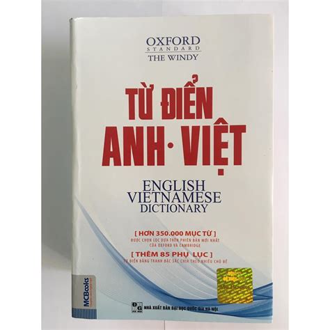 Cuốn Sách Từ điển Oxford Anh Việt Hơn 350000 Từ Bìa Mềm Shopee