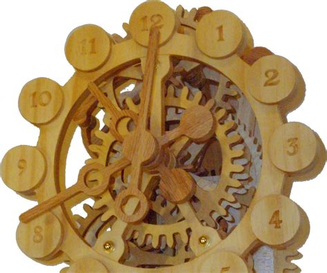 A Wood Gear Clock With A Unique Drive Mechanism 34 Steps With