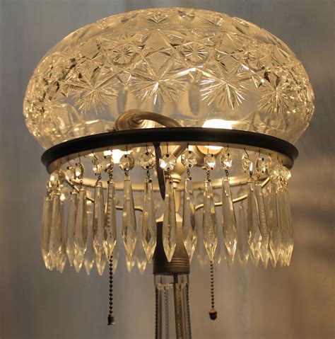Bargain Johns Antiques Tall And Impressive Antique Cut Glass Lamp