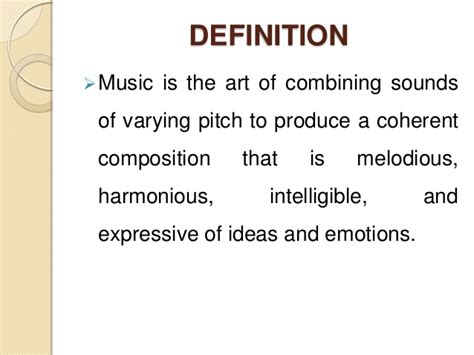 Musical receptivity is ones ability to receive, comprehend, be sensitive to, and have a working knowledge of musical concepts. MUSIC - HUMANITIES (PRELIM)
