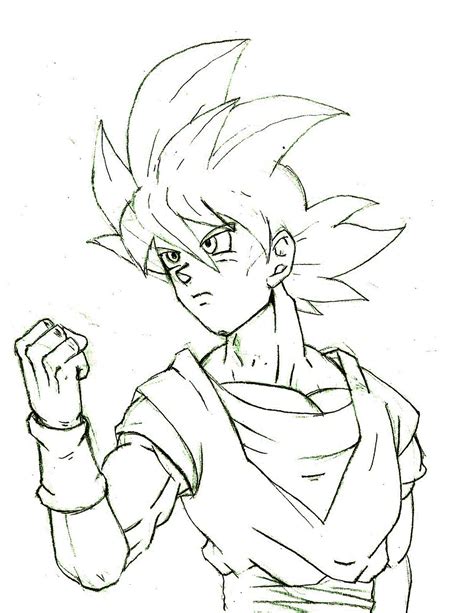 Dibujo Goku ssj dios - Arte - Taringa!
