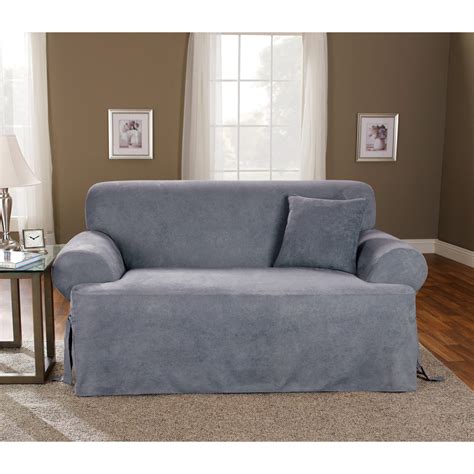 Sure Fit Soft Suede T Cushion Sofa Slipcover