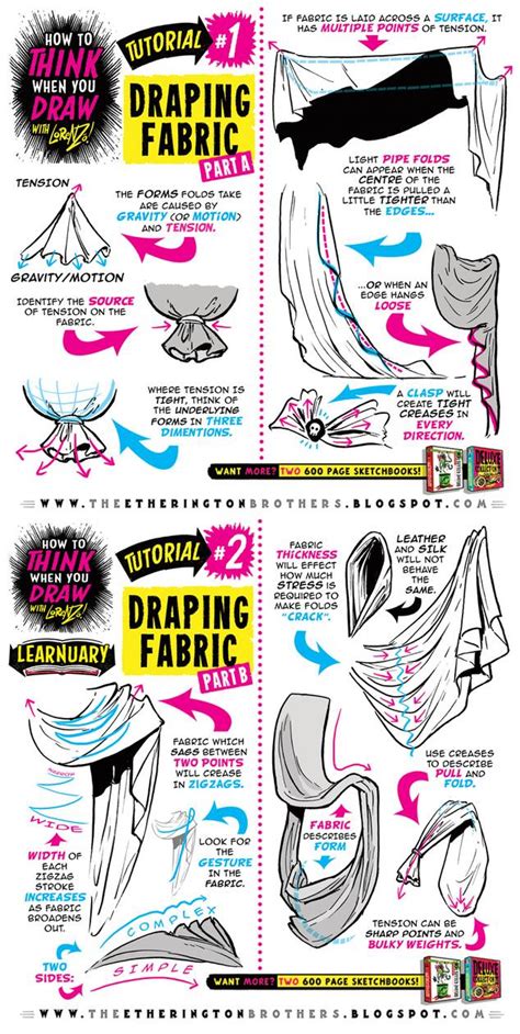 How To Draw Clothing Folds Tutorial By Etheringtonbrothers On