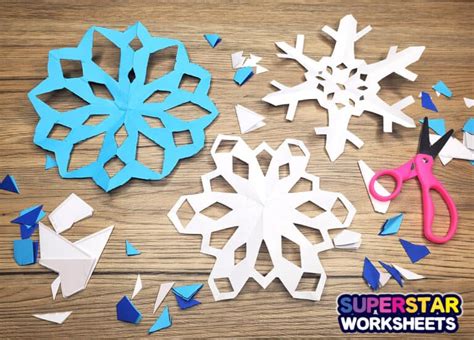 12 Free Paper Snowflake Templates Superstar Worksheets