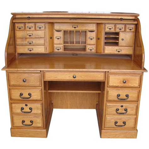 Chelsea Home Marlin Deluxe Roll Top Secretary Desk And Reviews Wayfair
