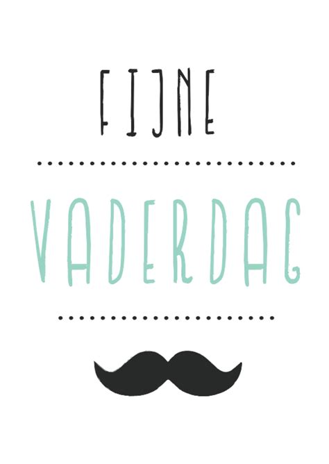 Zwart/witte vaderdagskaart met tekst een kaartje om af te geven op vaderdag of om je pluspapa eens extra in de bloemetjes te zetten op zijn. Vaderdag Poster Hip Snor - Vaderdag kaarten | Kaartje2go