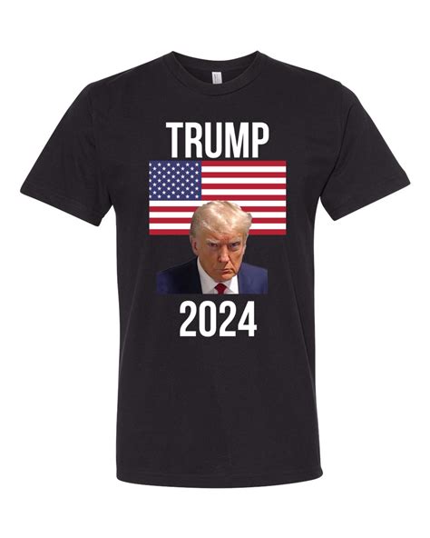Trump Mugshot T Shirt Official Mug Shot Trump 2024 Ships Free Ebay
