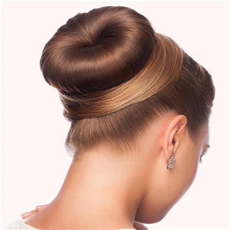 The hair donut shown in our video can be found here: Hair Donut Bun Maker, Hair Doughnut, Doughnut Ring, Hair ...