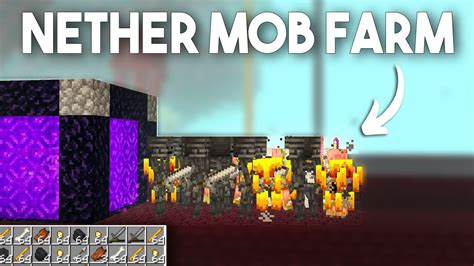 Easy Nether Mob Xp Farm 119 Minecraft Bedrockpe Mcpexboxps4