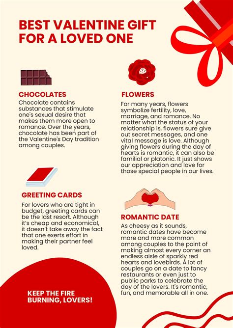 Valentines Day Infographics Template In Word Free Download