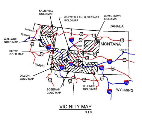 Montana Gold Maps Montana Gold Panning And Metal Detecting Montana