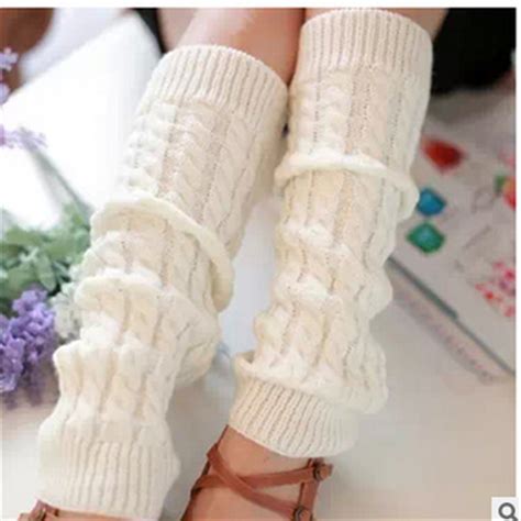 韩版保暖毛线厚针织袜套堆堆袜腿套三根纱全麻花日系护膝脚套女士 阿里巴巴